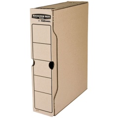 Короб архивный с клапаном А4 (260х325 мм), 100 мм, до 850 листов, FELLOWES Bankers Box "Basic", FS-00102 фото