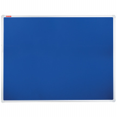 Доска c текстильным покрытием для объявлений 90х120 см синяя, ГАРАНТИЯ 10 ЛЕТ, РОССИЯ, BRAUBERG, 231701 фото