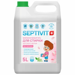 Гель для стирки гипоаллергенный 5л SEPTIVIT "Детский", ш/к 69187 фото