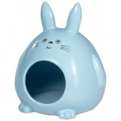 Домик для мелких животных керамический "Кролик", 130*115*145мм, Triol фото