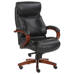 Кресло из натуральной кожи BRABIX PREMIUM "Infinity EX-707", дерево, черное, 531826 фото