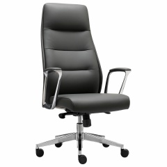 Кресло BRABIX PREMIUM ''Adept EX-752'', синхромеханизм, алюминий, экокожа, черное, 532930 фото