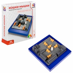 Настольная логическая игра IQ ТРЕНИНГ "Кошки-Мышки", 1TOY, Т25478 фото