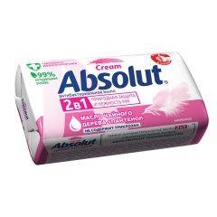 Мыло туалетное антибактериальное 90 г ABSOLUT (Абсолют) "Нежное", не содержит триклозан, 6058, 6001,6058 фото