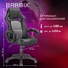 Кресло компьютерное BRABIX "Rider Plus EX-544" КОМФОРТ, экокожа, черное/серое, 531582