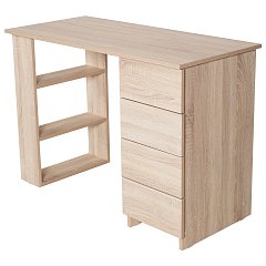 Стол письменный/компьютерный BRABIX "Scandi CD-016", 1100х500х750 мм, 4 ящика, дуб сонома, 641892, ЦБ013707-2 фото