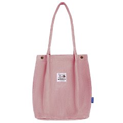 Сумка-шоппер BRAUBERG MOMENTS, вельвет, 35х30 см, розовый, 271907 фото