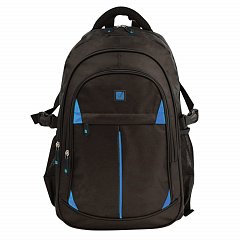 Рюкзак BRAUBERG TITANIUM для старшеклассников/студентов/молодежи, синие вставки, 45х28х18 см, 224734 фото