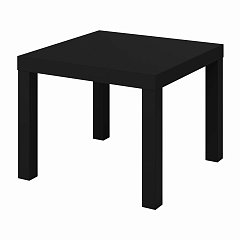 Стол журнальный "Лайк" аналог IKEA (ш550*г550*в440 мм), черный, ш/к 07070 фото