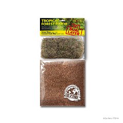 Грунт для террариума Tropical Forest Floor 2 в 1, 1.1 л + 3.3 л /зеленый мох + волокно шелухи кокоса фото