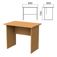 Стол письменный "Монолит", 900х600х750 мм, цвет бук бавария, СМ19.1 фото
