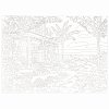 Картина по номерам А3, ОСТРОВ СОКРОВИЩ "Вилла в тропиках", акриловые краски, картон, 2 кисти, 663245