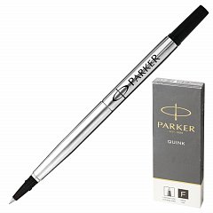 Стержень для ручки-роллера PARKER "Quink RB", металлический 116 мм, линия письма 0,5 мм, черный, 1950277 фото