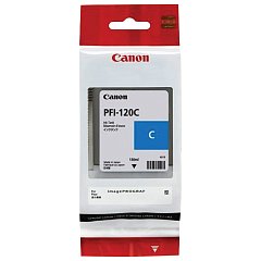 Картридж струйный CANON (PFI-120C) для imagePROGRAF TM-200/205/300/305, голубой 130 мл, оригинальный, 2886C001 фото