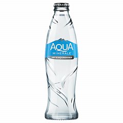 Вода негазированная питьевая AQUA MINERALE (Аква Минерале) 0,26л, стеклянная бутылка, 27414 фото