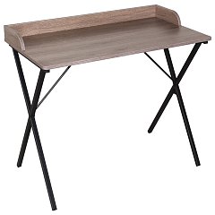 Стол на металлокаркасе BRABIX "LOFT CD-008", 900х500х780 мм, цвет морёный дуб, 641863 фото