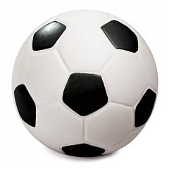 Игрушка для собак из латекса "Мяч футбольный", d75мм фото