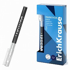 Ручка-роллер Erich Krause "Marathon", СИНЯЯ, ДЛИНА ПИСЬМА 1200 м, узел 0,5 мм, линия письма 0,4 мм, 62109 фото