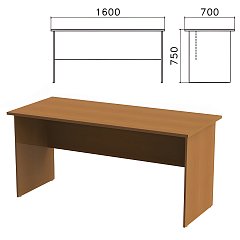 Стол письменный "Монолит", 1600х700х750 мм, цвет орех гварнери, СМ3.3 фото