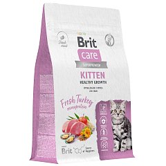 BRIT CARE, Сухой корм с индейкой для котят и кошек, Здоровый рост и развитие, 0.4 кг, 5065561 фото