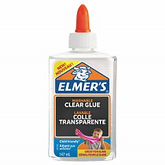 Клей для слаймов канцелярский ELMERS "Clear Glue", 147 мл (1 слайм), 2077929 фото