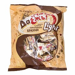 Конфеты шоколадные ESSEN "ДаЁжъ!" Light со вкусом шоколадного брауни, 500 г, пакет фото