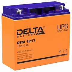 Аккумуляторная батарея для ИБП любых торговых марок, 12 В, 17 Ач, 181х77х167 мм, DELTA, DTM 1217 фото