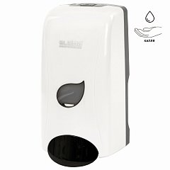 Дозатор для жидкого мыла LAIMA PROFESSIONAL ECO, НАЛИВНОЙ, 1 л, белый, ABS-пластик, 606551 фото