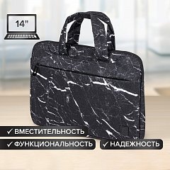 Сумка-портфель BRAUBERG "Marble" с отделением для ноутбука 13-14", 3 кармана, 26х36х3 см, 270835 фото