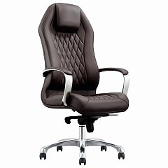 Кресло BRABIX PREMIUM ''Aurus EX-705'', мультиблок, алюминий, экокожа, коричневое, 532929 фото