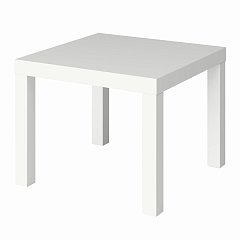 Стол журнальный "Лайк" аналог IKEA (ш550*г550*в440 мм), белый, ш/к 07056 фото