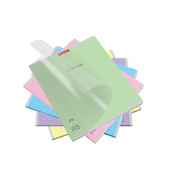 Тетрадь обложка пластик, А5 48л. скоба, клетка, ErichKrause, CoverPrо (микс в спайке), 56384 фото