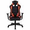 Кресло компьютерное BRABIX "GT Racer GM-100", две подушки, экокожа, черное/оранжевое, 531925