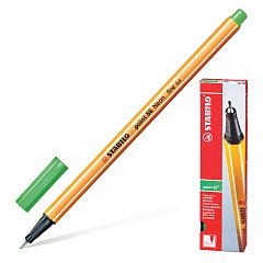 Ручка капиллярная (линер) STABILO "Point 88", ЦВЕТ ЛИСТВЫ, корпус оранжевый, линия письма 0,4 мм, 88/43 фото