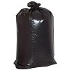 Мешки для мусора 120л черные, в пачке 50 штук, прочные, ПВД 28 мкм, 70х110см, 608326