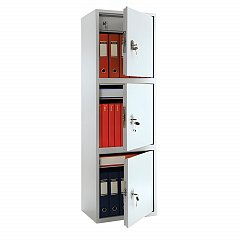 Шкаф металлический для документов AIKO "SL-150/3Т" светло-серый, 1490х460х340 мм, 37 кг фото