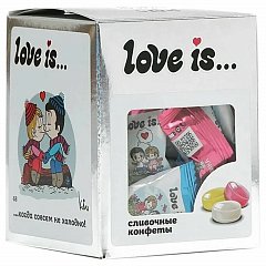 Жевательные конфеты LOVE IS "Серебряная коллекция", сливочные, ассорти вкусов, 105 г, 70605 фото