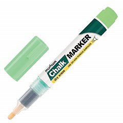 Маркер меловой MUNHWA "Chalk Marker", 3 мм, ЗЕЛЕНЫЙ, сухостираемый, для гладких поверхностей, CM-04 фото