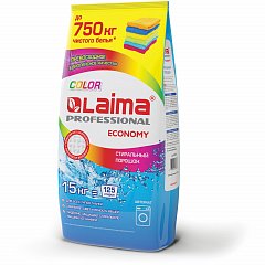 Стиральный порошок автомат 15 кг LAIMA PROFESSIONAL Color, для всех типов тканей, 605572 фото