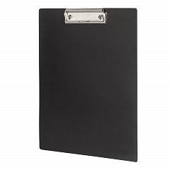 Доска-планшет STAFF с прижимом А4 (315х235 мм), пластик, 1 мм, черная, 229223 фото