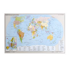 Коврик-подкладка настольный для письма (590х380 мм), с картой мира, ДПС, 2129.М фото
