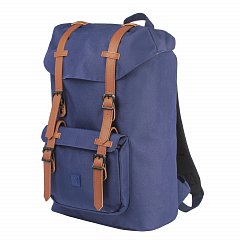 Рюкзак BRAUBERG молодежный с отделением для ноутбука, "Кантри", синий, 41х28х14 см, 227083 фото