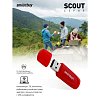 Флеш-диск 8 GB SMARTBUY Scout USB 2.0, красный, SB008GB2SCR