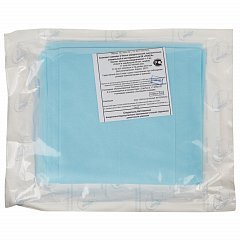 Простыня голубая стерильная 140х200 см, ламинированный спанбонд 40 г/м2, ГЕКСА фото