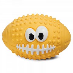Игрушка для собак из латекса "Мяч для регби", 100мм фото