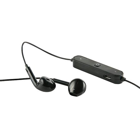 Наушники с микрофоном (гарнитура) RED LINE BHS-01, Bluetooth, беспроводные, черные, УТ000013644 фото