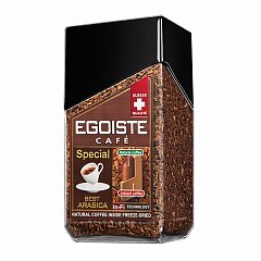 Кофе молотый в растворимом EGOISTE "Special", натуральный, 100 г, 100% арабика, стеклянная банка, 8606 фото