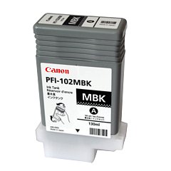 Картридж струйный CANON (PFI-102МBK) iPF500/510/F600/605/610/650/655/700, матовый, черный, оригинальный, 130 мл, 0894B001 фото