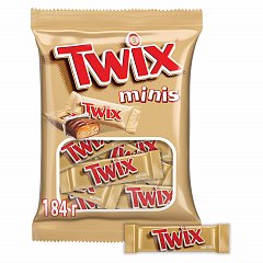 Шоколадные батончики TWIX "Minis", 184 г, 2263 фото