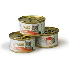 Консервы суперпремиум класса для кошек BRIT Care Куриная грудка фото